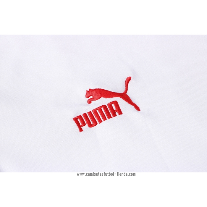 Chandal del AC Milan 2021 2022 Manga Corta Blanco